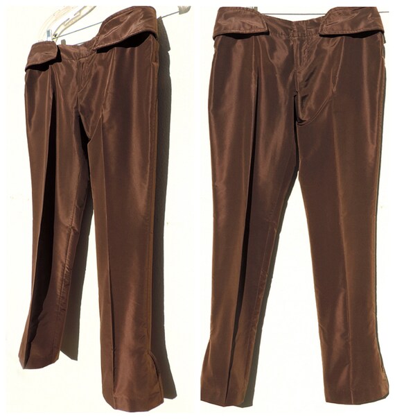 gucci silk trousers