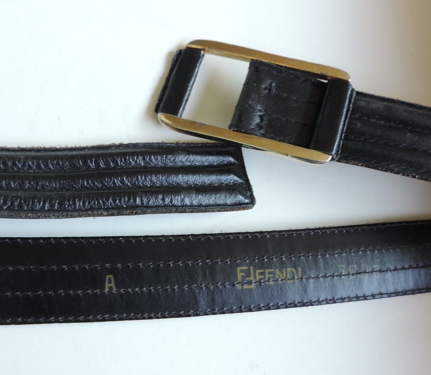 FENDI: belt for man - Tobacco  Fendi belt 7C0424AGR9 online at