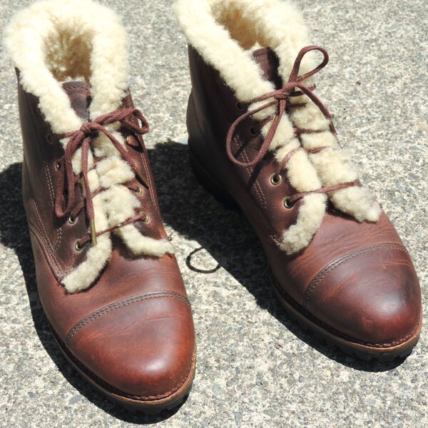 shearling ankle boots