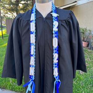 Graduation lei with name and year 2024 image 8