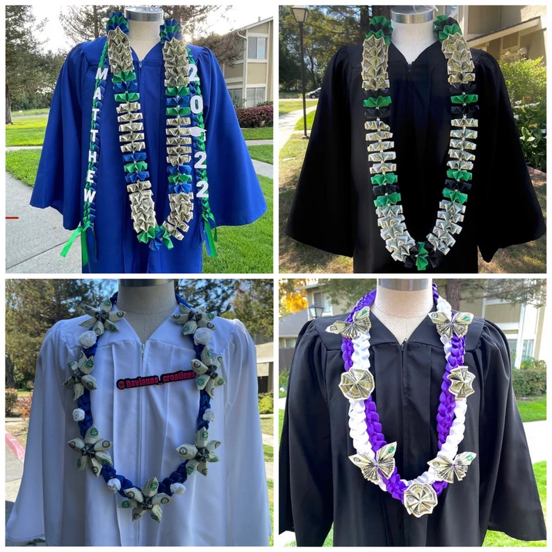 Graduation lei with name and year 2024 image 6