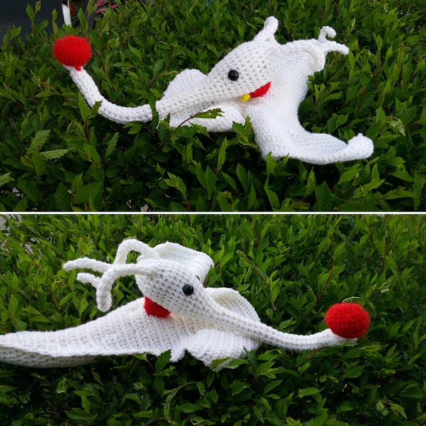 Nightmare Before Christmas Zero The Ghost Dog Handmade Collectable Crochet Plush Toy Stuffy
