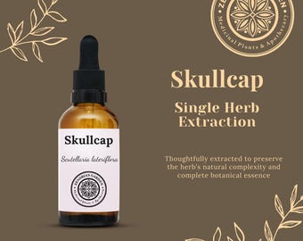 Tincture, Skullcap Tincture, 1 oz bottle
