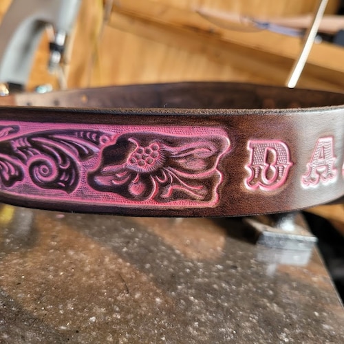 western style leather dog collars