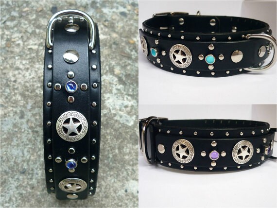 western bling dog collars
