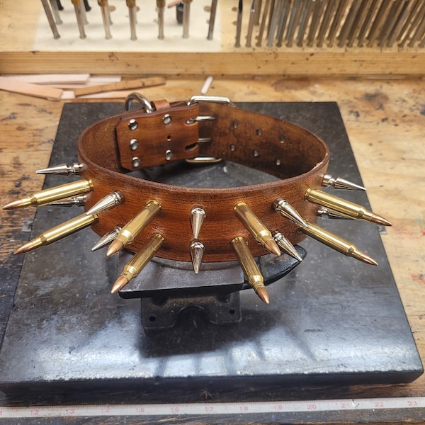 Spiked Dog Collar Etsy