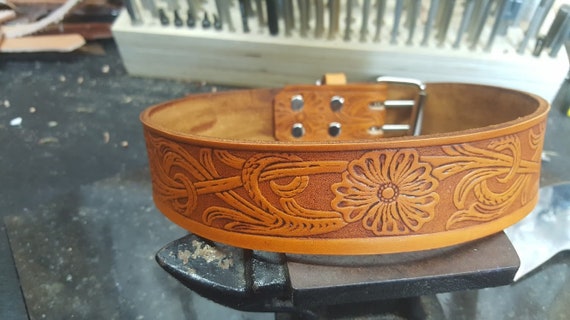 western leather dog collars