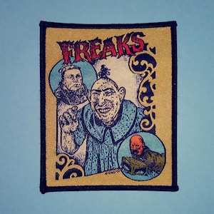 FREAKS - Woven PATCH Cult HORROR movie - Tod Browning, 1930s sideshow circus