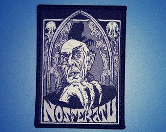 PATCH - NOSFERATU - Horror, gothic, vampire, Woven iron-on patch 3x4"