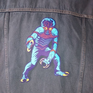 GIANT PATCH - Metaluna Mutant - 8 inches tall - This Island Earth, Monster, Alien, horror, sci-fi, woven/iron-on back patch
