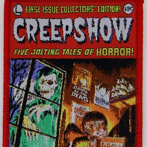 PATCH - Creepshow - Terror, Stephen King, George Romero, Cómic, comedia de culto