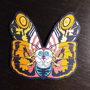 PATCH - MOTHRA - Kaiju, Godzilla, Monster movies 4x4&quot; woven, iron on