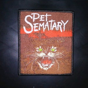 Pet Sematary PATCH - HORROR movie - Stephen King, 80s - woven, iron-on -Cemetery