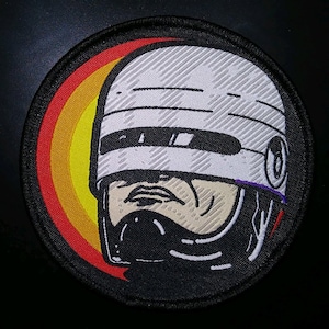 PATCH - RoboCop (woven, iron-on) - Horror, Sci-Fi, movie, cult, Robo Cop, cyberpunk