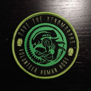 PATCH - Alien / Xenomorph Fan Club badge (woven) - volunteer host - Horror Sci-Fi Movie