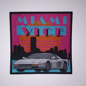 PATCH - Miami Vice - woven sew on - 80s TV action