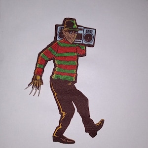 PATCH - Jammin' Freddy - 5 inch woven, Horror, Krueger, A Nightmare on Elm Street / woven horror patch