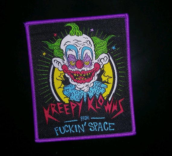 Embroidered Sew Iron Black Kreepy Jacket Vest Patch Clothing Accessory Applique Embroidered Sew Iron Black Kreepy Jacket Vest Patch Clothing Accessory Applique