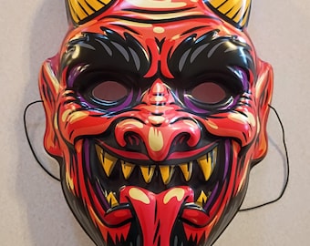GOBLINHAUS Masker “Dickens” - Halloweenmask i plast i vintagestil / Ben Cooper