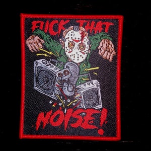 PATCH - Jason Voorhees - Horror, F That Noise! Friday 13th, Jason takes Manhattan, woven iron-on