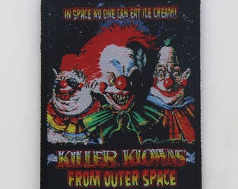 Killer Klowns From Outer Space - Woven PATCH HORROR movie - Chiodo Brothers 80s cult comedy
