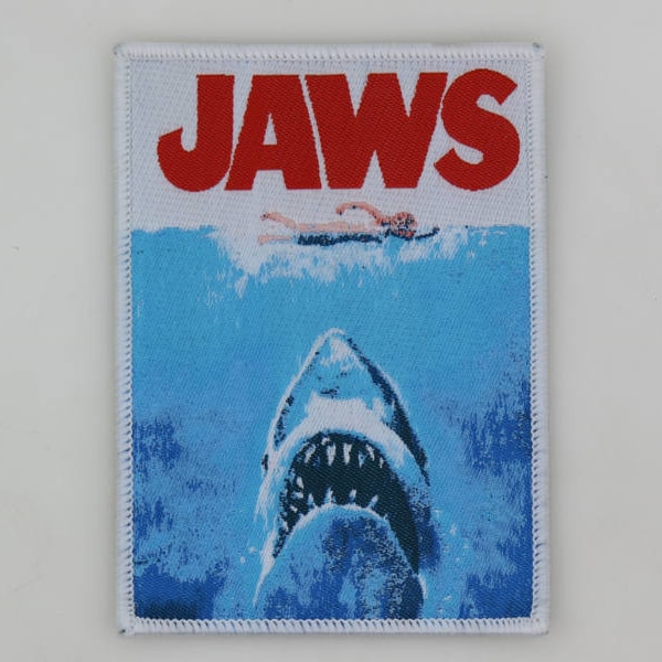 PATCH - JAWS (woven) - Horror movie, Great White Shark, Spielberg