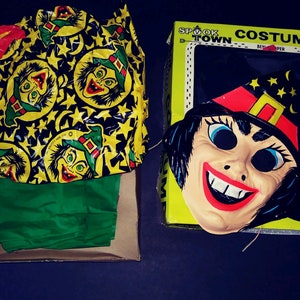 Vintage Ben Cooper Spook Town Halloween Costume WITCH Mask,