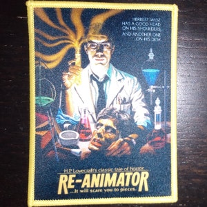 PATCH - RE-Animator - Cult Horror Exploitation movie Dr. Herbert West, Lovecraft