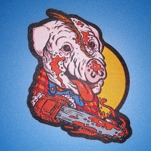 PATCH - Farmer Vincent - HORROR - Motel Hell 80s horror movie chainsaw cannibals