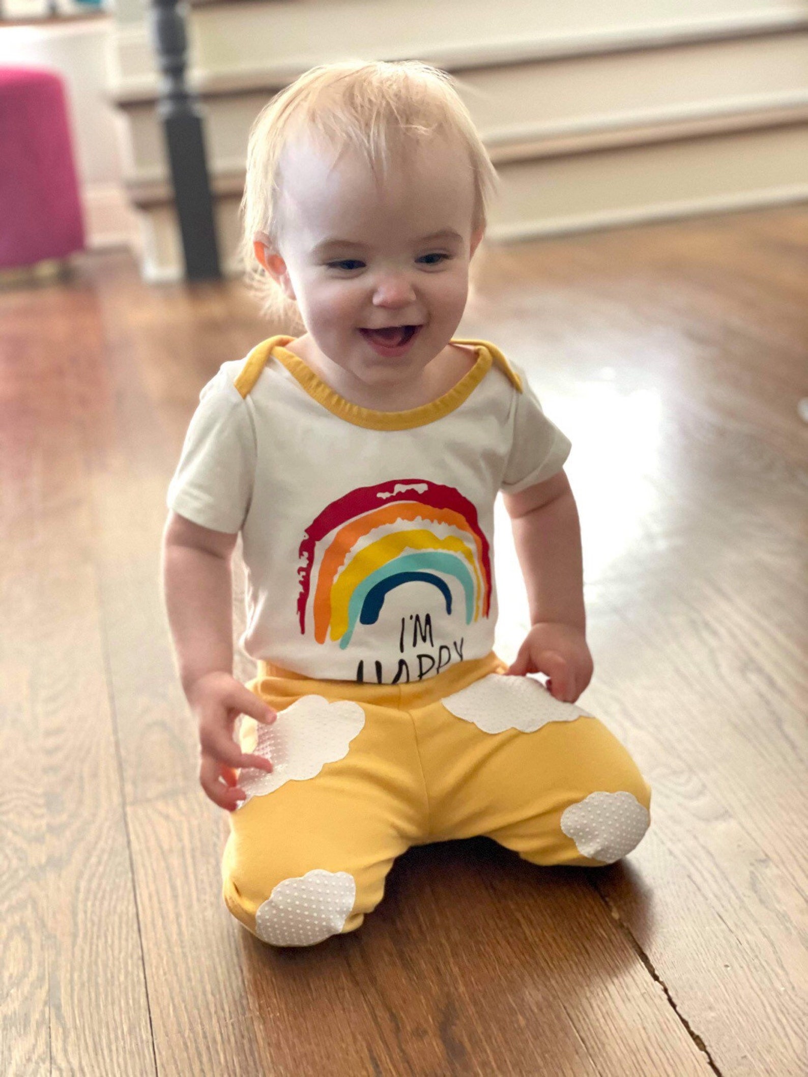 Baby Crawling Pants with AntiSlip Grip Patches for Motor Etsy