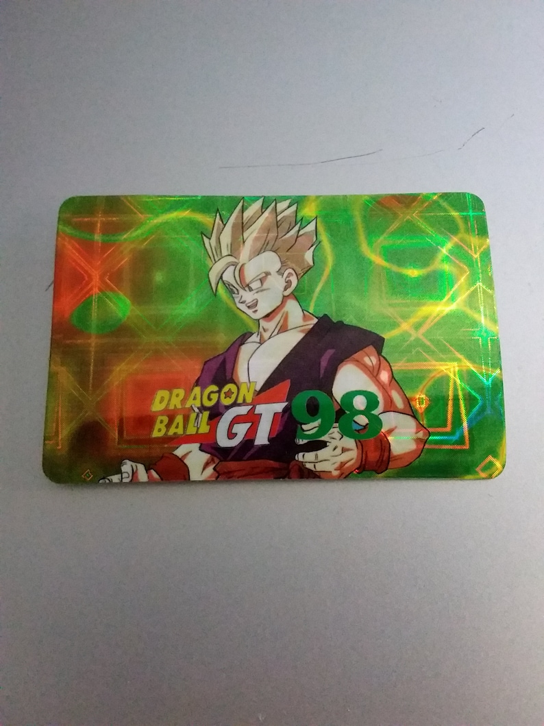 90s Dragon Ball Z GT Sticker Holographic Vintage~ Gohan ~ Prismatic Trading Card Style