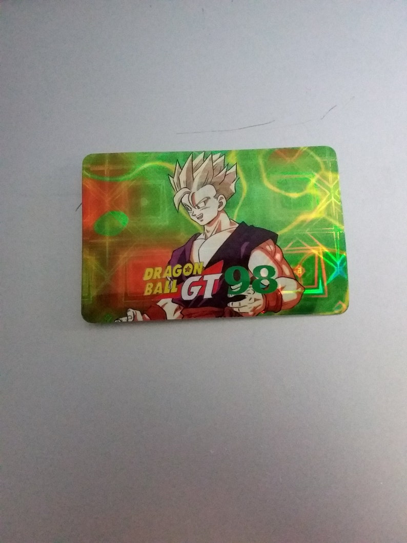 90s Dragon Ball Z GT Sticker Holographic Vintage~ Gohan ~ Prismatic Trading Card Style