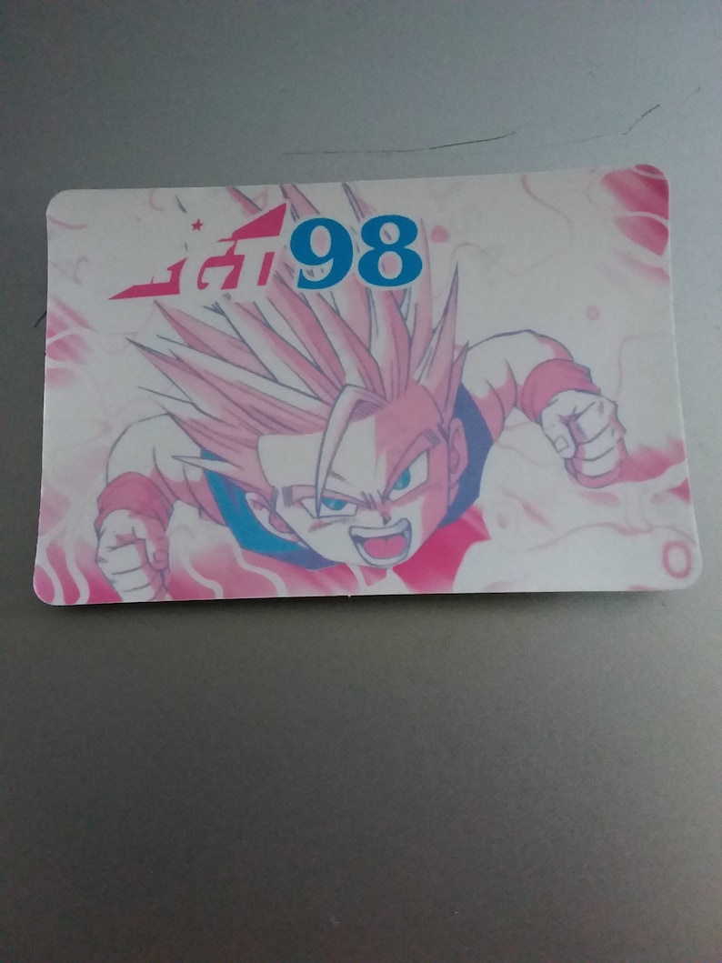 90s Dragon Ball Z GT Sticker Holographic Vintage~ Gohan ~ Prismatic Trading Card Style