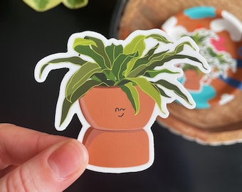 Plant Sticker | Matte Vinyl Waterproof Sticker