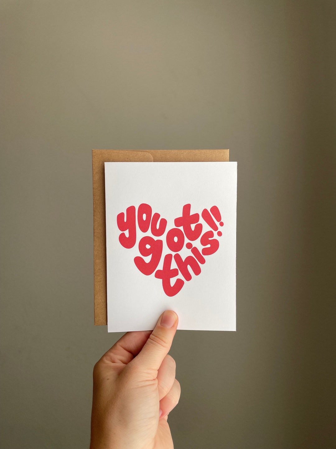 You Got This Card | Friendship Greeting Card, Greeting Card With Envelope, Encouragement ...