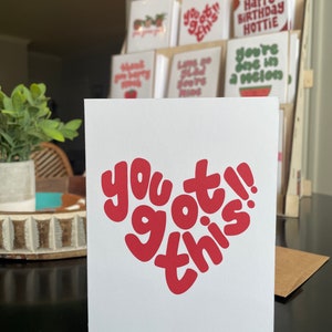 You Got This Card | Friendship Greeting Card, Greeting Card With Envelope, Encouragement ...