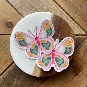 Butterfly Sticker | Vinyl Laptop Sticker, Vinyl Water Bottle Sticker, Nature Sticker, Earth Sticker, Girly Aesthetic Sticker