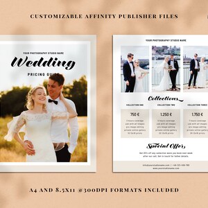 Photography Pricing Guide, Portrait Pricing Guide, Wedding Pricing Guide, Business Price List, Template Publisher, WPG023