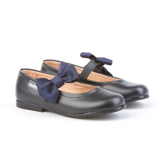 navy leather mary jane shoes