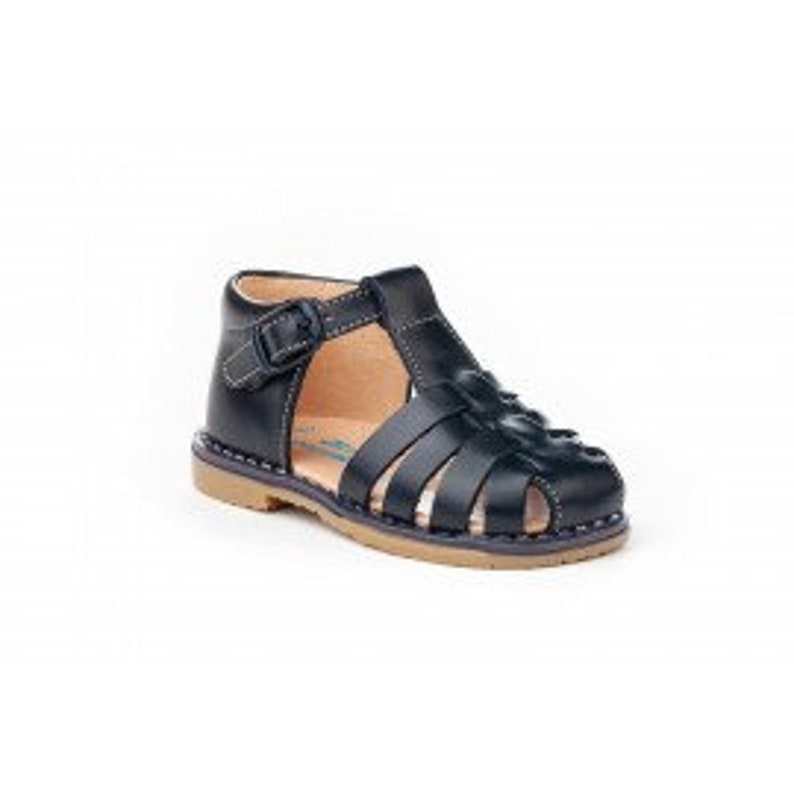Baby Shoes Toddler Shoes Leather Baby Sandals Baby Boy Shoe Navy Baby Toddler Sandals Fisherman sandal