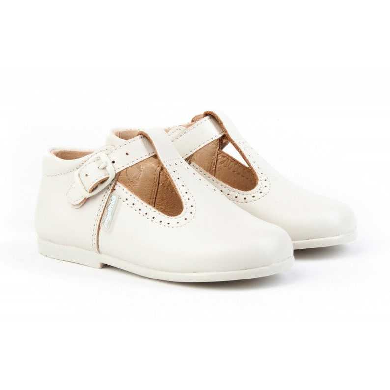 baby boy leather t bar shoes