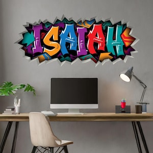 Graffiti Name Decal - Personalized Street Art Sticker - Cool Urban Style