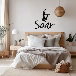 Soar Hip Hop Dance Wall Decal Art Teen Girls Room Decor Large Removable Sticker Wall Decal For Her On Trend Personalized Teen Room Art