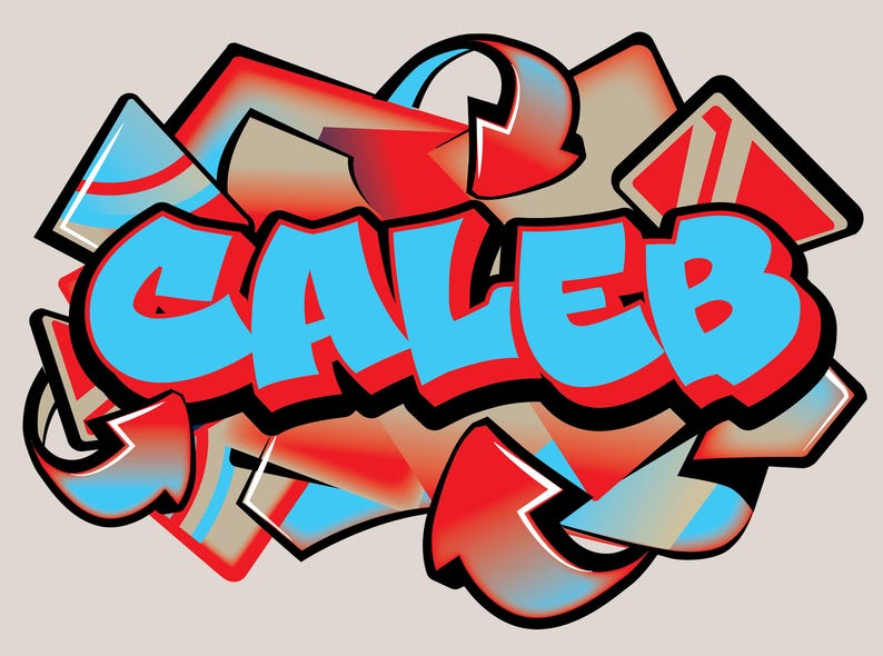 Personalized Graffiti Name Decal: Custom Kids Room Wall Art - Etsy
