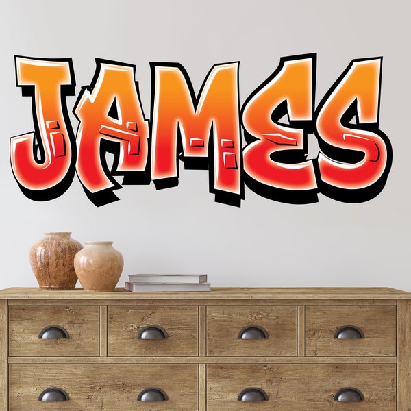 Boys Wall Sticker Names Etsy