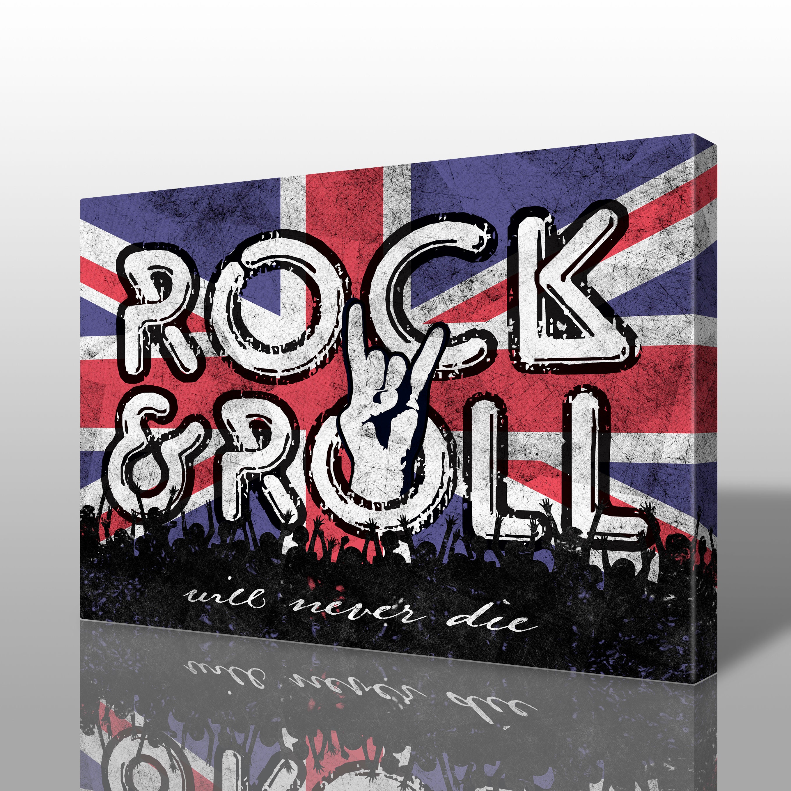 Rock and Roll Canvas Modern Art Home Decor Rock Music Art Etsy
