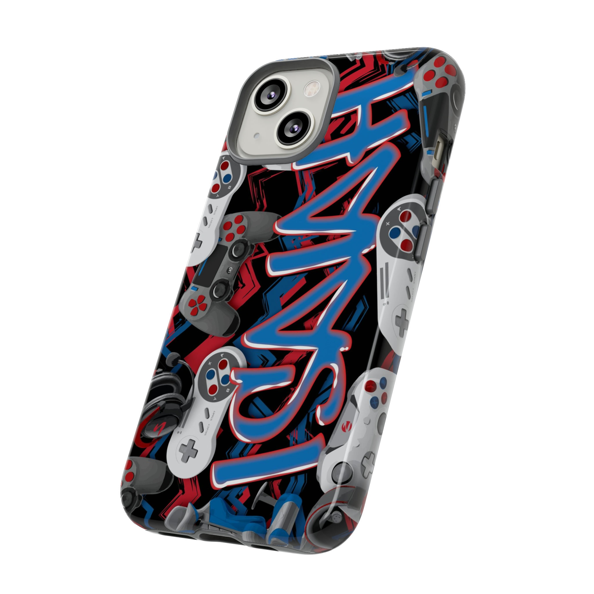 Gamer Graffiti Full Protection Gloss Full 3D Wrap Phone Case