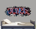 Gamer Name Decal Graffiti Wall Art Custom Personalized Boys Room Stickers Playstation Game Decor Xbox Roblox Fortnight Grand Theft Minecraft