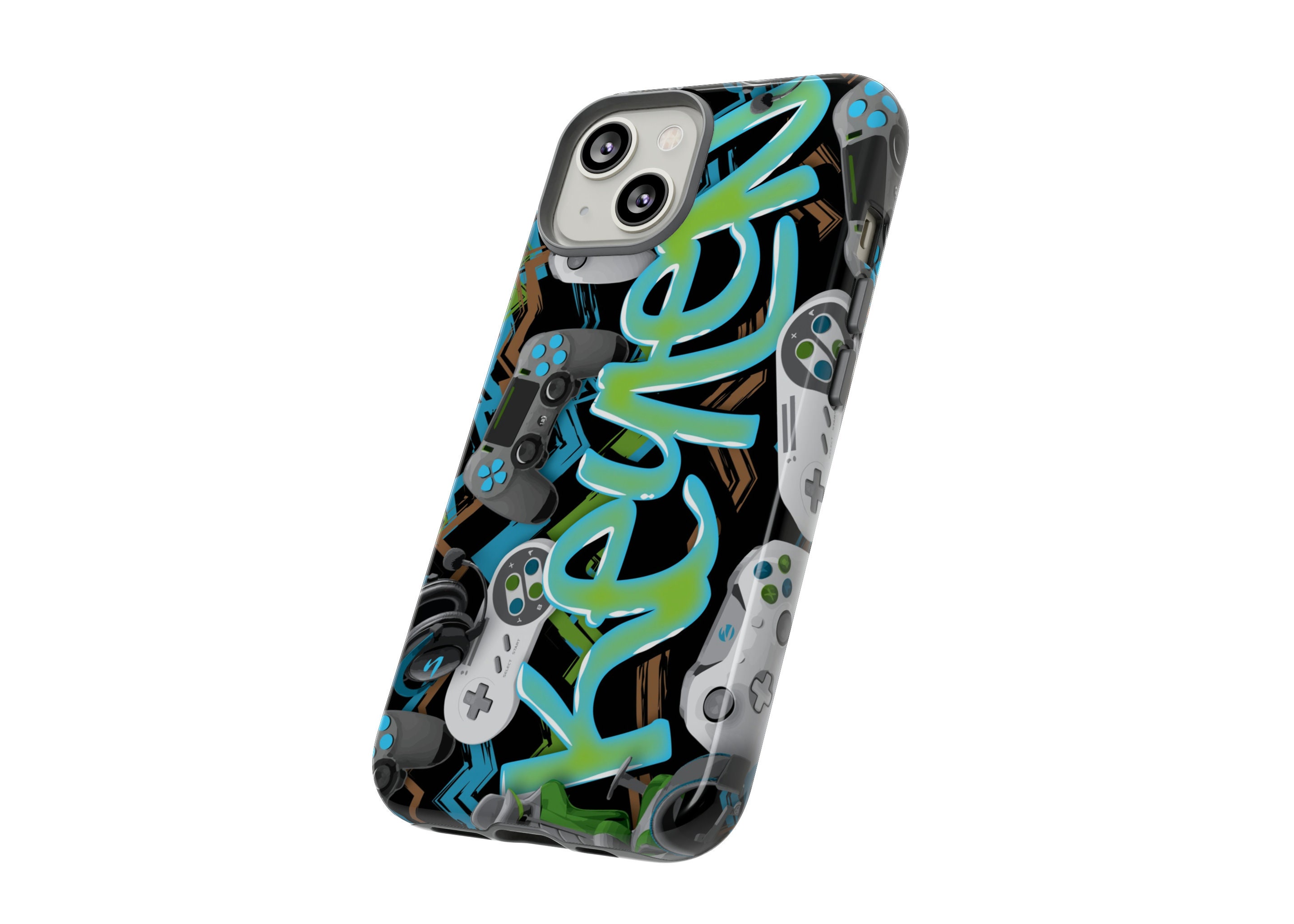 Gamer Graffiti Full Protection Gloss Full 3D Wrap Phone Case