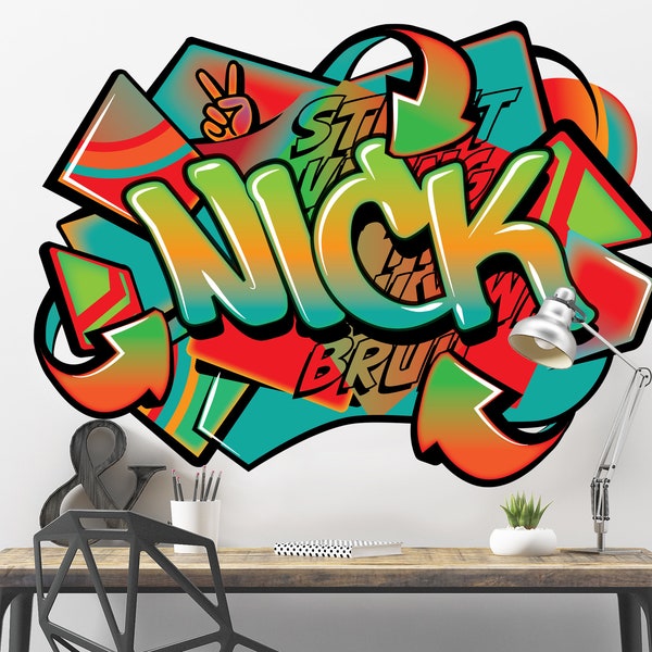 Banksy Wall Decal Etsy